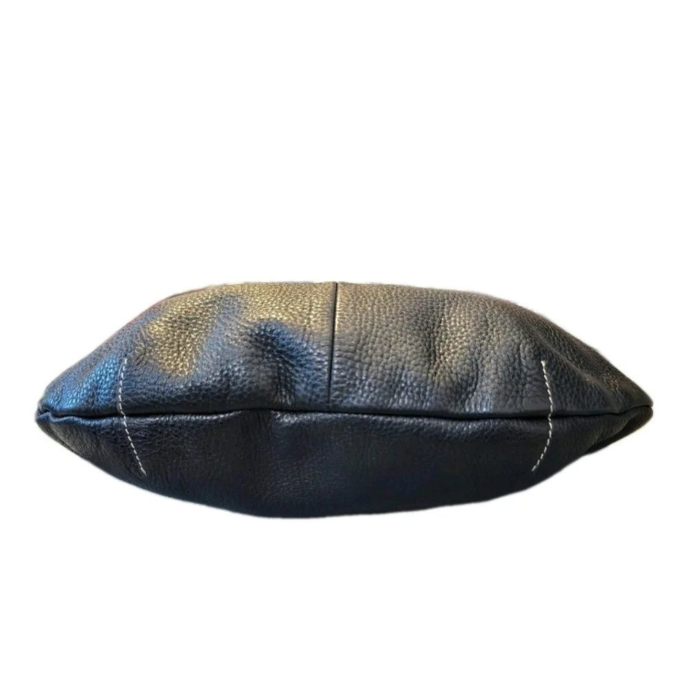 Y2K Black Pebbles Leather Ralph Lauren  Shoulder Bag